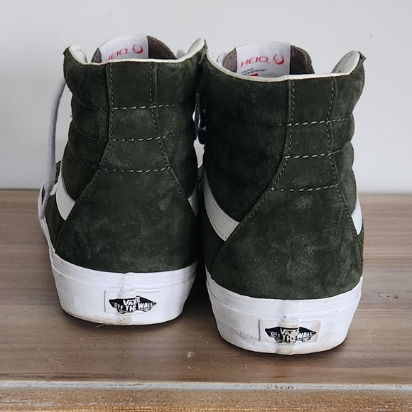 Vans Off The Wall Men's Green High-Top Sneakers, Size 10, Worn Twice, Clean - Picture 4 of 14